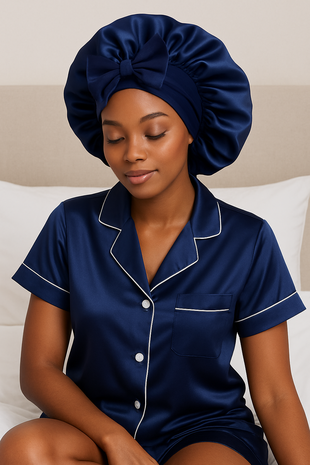 NoSlip Silk Sleep Bonnet