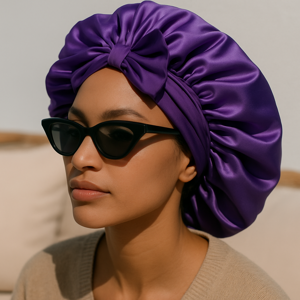 NoSlip Silk Sleep Bonnet